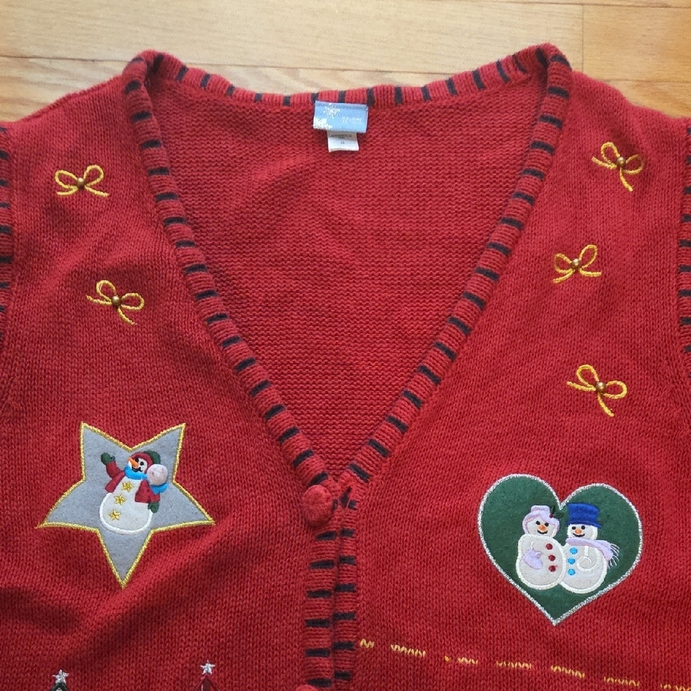 Holiday Editions Vintage Christmas Sweater Vest - Picture 3 of 12